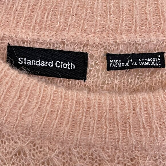 Urban Outfitters Standard Cloth Tan Peach Textured Knit Sweater Mens Large NWOT - Picture 2 of 4